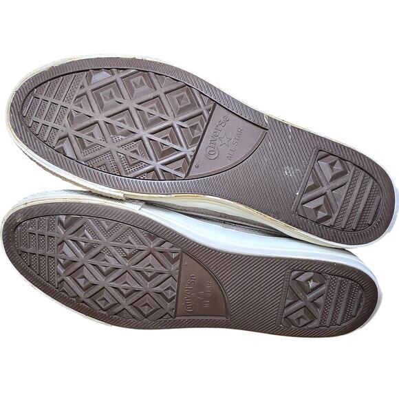 Converse All Stars Beverly Tan High Top Sneaker Boots Faux Fur US Womens 9.5 - Picture 8 of 8